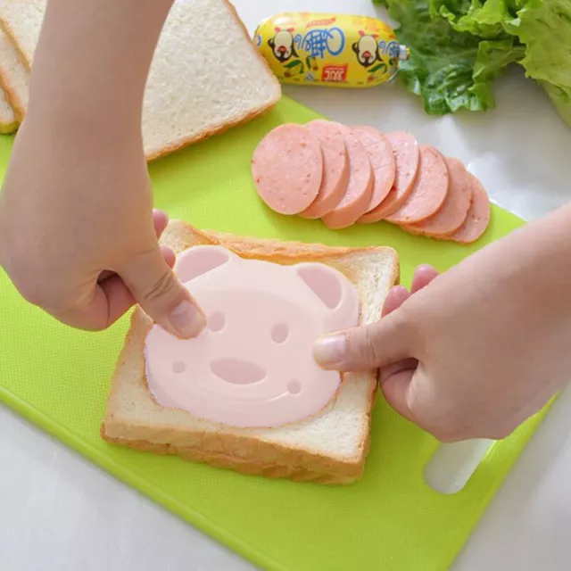 Sandwich Mould Bear Shaped Bread Mold Cake Biscuit Embossing Device Cutter