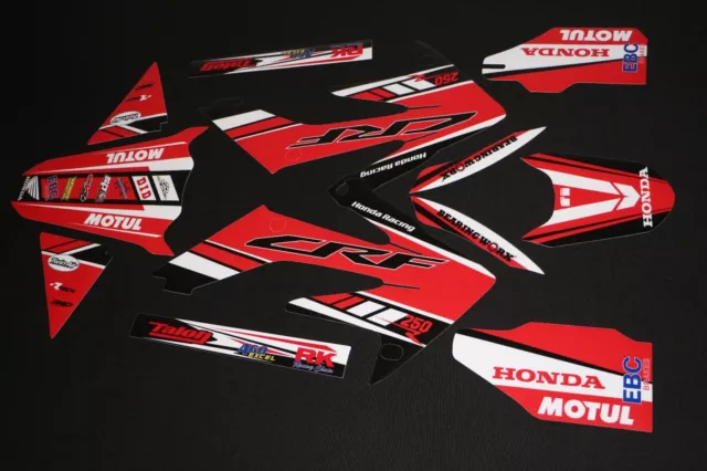 Honda Crf 250R 2004-2009 Peak Series Mx Graphics Kit Sticker Kit Stickers