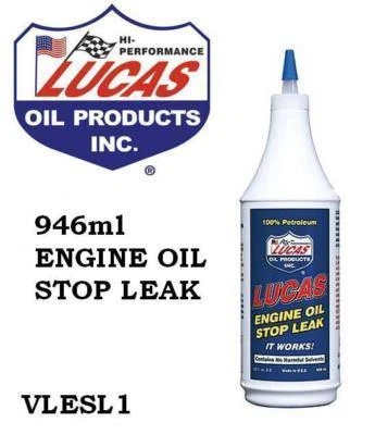 LUCAS ENGINE OIL Stop Leak Oil Seal Sealer Stop Smoke Additive 946ml ...