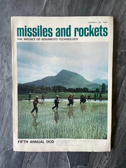 1966 MISSILES AND ROCKETS Magazine US Army 1st Infantry Div. Vietnam War Cover 1966 MISSILES AND ROCKETS Magazine US Army 1st Infantry Div. Vietnam War Cover