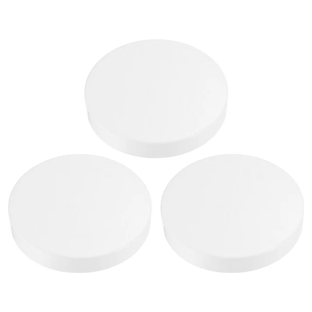 4.5" PVC Pipe End Cap Fitting, 3 Pack Furniture Grade Plug Coupling Socket