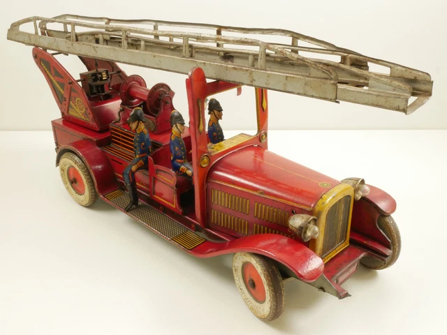 Tippco 9590 große Feuerwehr Blechspielzeug original 30er AP 4001-02-08 Tippco 9590 große Feuerwehr Blechspielzeug original 30er AP 4001-02-08