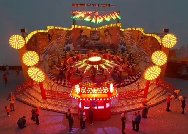 FAÇADE LUMINEUSE POUR Flipper Faller 140439 H0 Kirmes beleuchtung EUR