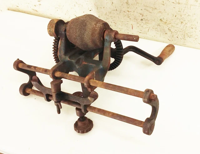 Antique Hand Crank Bench Mount Tool Sharpener/Grinder by Star Specialty MFG  Co