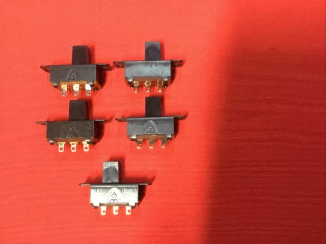 lot of 5 Mini 2 Position ON-OFF 3 Pin Slide PCB Panel Power Micro Switch SPDT