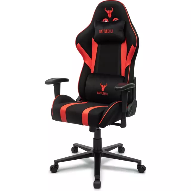 NEW BattleBull Tyro Gaming Chair Black/Red BB-643926