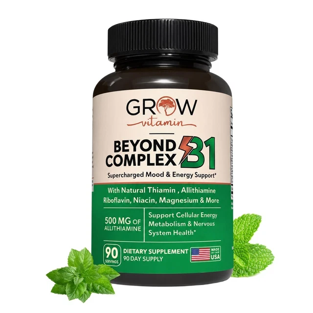 B1 COMPLEX - Allithiamine Natural Vitamin B1 Supplement 90 Count £11.99 ...