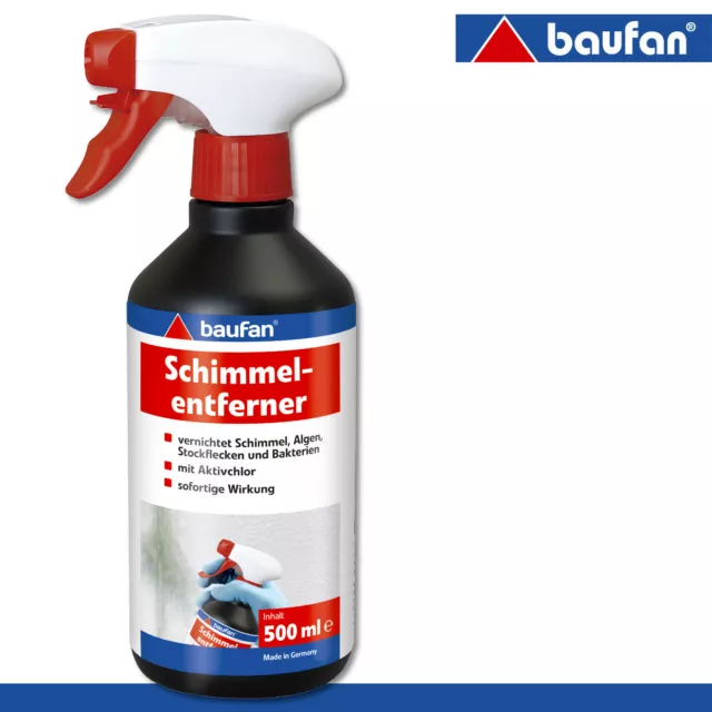 Baufan 500ML Eliminador de Moho Cloro Al Tamaño Algas Mancha Bacterias