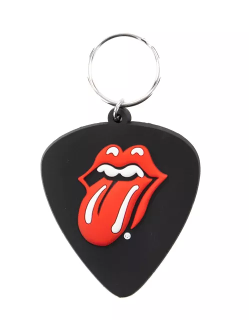 The Rolling Stones Plectrum Schlüsselanhänger Gummianhänger Keychain