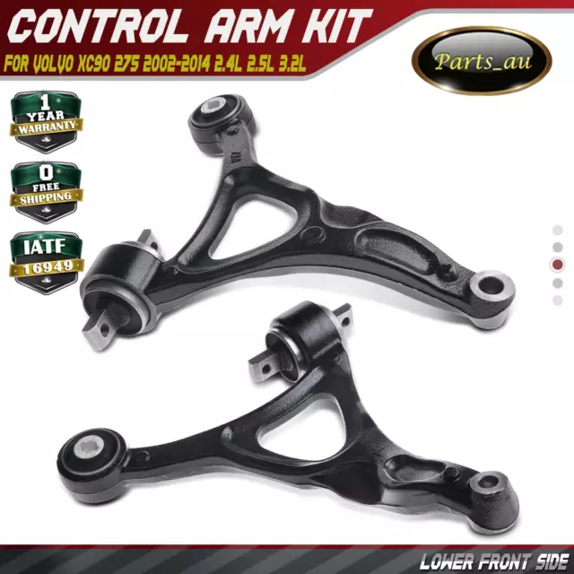 2x Lower Front Left + Right Control Arm Kits for Volvo XC90 275 SUV 2002-2014