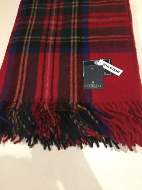 Tweed Grande Lana Manta Rojo Navidad Royal Stewart de Cuadros Tartán Escocia