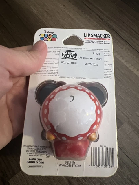 LIP SMACKER Disney Tsum Tsum Lip Balm Minnie Mouse Strawberry Lollipop 0.26 oz. 2