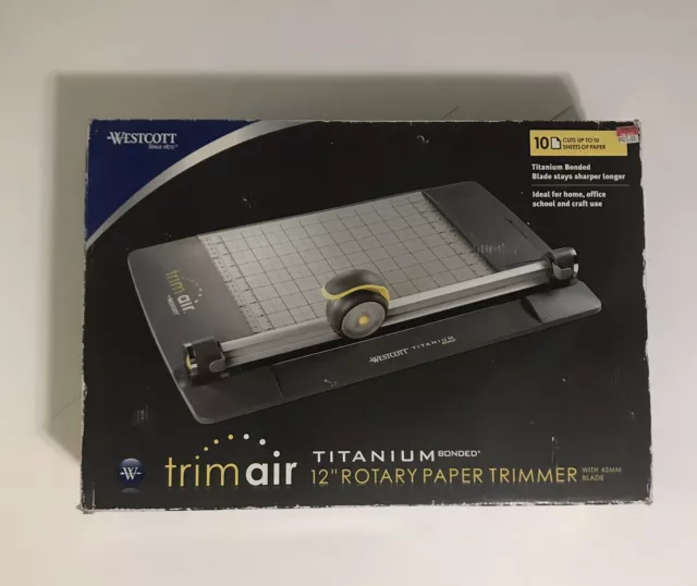 Westcott Trimair 12-Inch Titanium Bonded Rotary Paper Trimmer (15482) 45MM USA