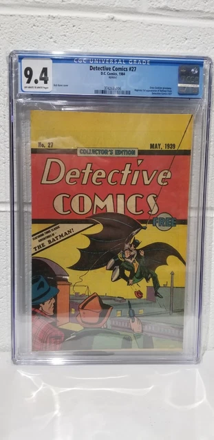 Detective Comics #27  1st Batman DC Oreo Nabisco Golden Age Reprint 1984 CGC 9.4