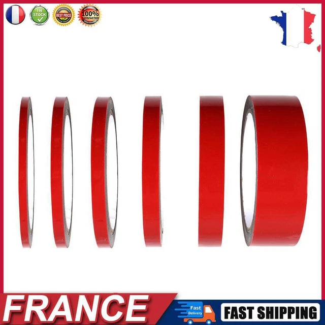 1 rouleau de 3 m de ruban adhésif double face acrylique sans traces autocollant