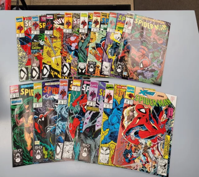 SPIDER-MAN #1-16 (Missing 13) (99% Complete TODD MCFARLANE Run) Marvel, 1990