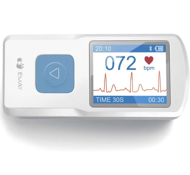 PORTABLE WIRELESS ECG Monitor EKG Heart Rate Rhythm For Iphone Android