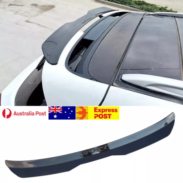 AU 99CM Car ABS Rear Spoiler Universal Modified Roof Extension Lip Glossy Black