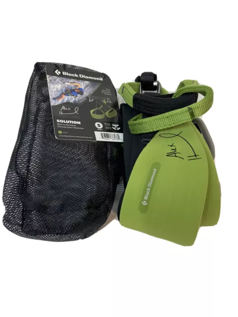 Black Diamond Solution Honnold Edition Harness Men's Small Green Verde Climbing
