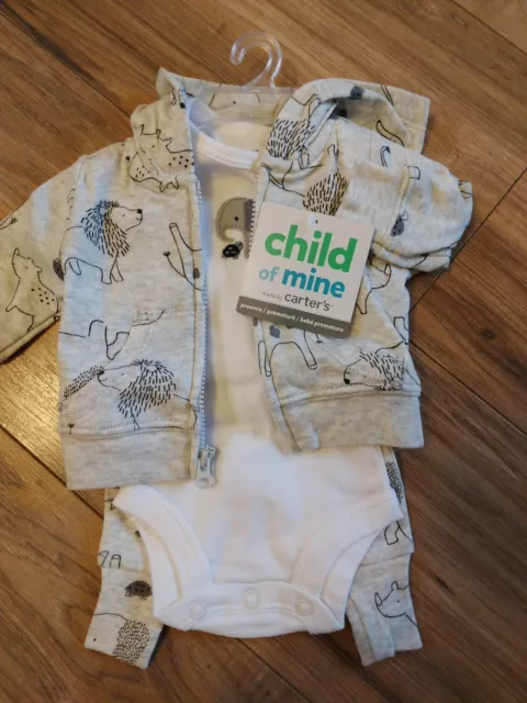 Baby Boy or Girl Preemie 3 Piece Set Nwt