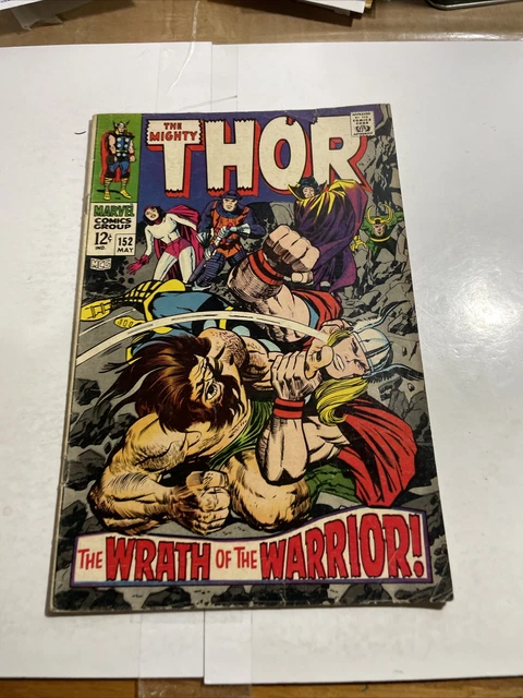 Marvel: The Mighty Thor #152, Hornheads Vs Destroyer/Ulik, Lee/Kirby, 1968,