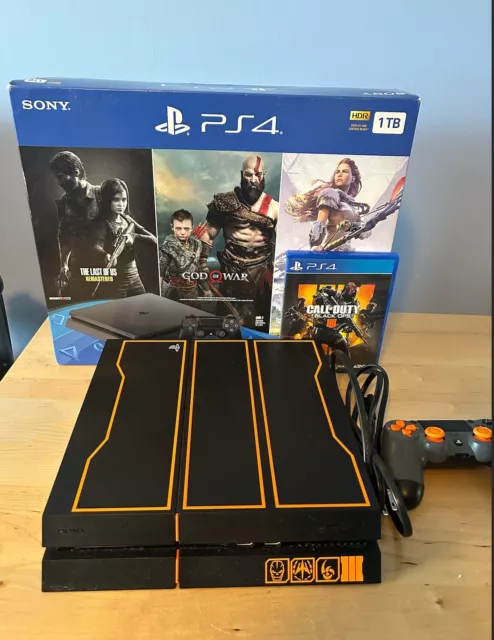 Sony PlayStation 4 PRO 1TB Gaming Console Black with Call Of Duty Black Ops  3 BOLT AXTION Bundle Used