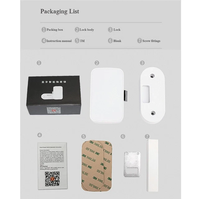 Déverrouillage facile avec l'application Yeelock serrures de porte invisibles p