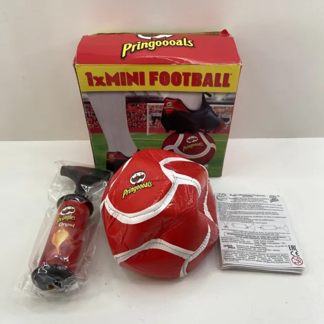 Pringles Mini Football Boxed With Pump Retro Pringoooals Unused