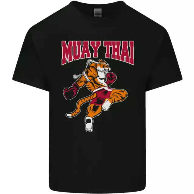 T-shirt top Muay Thai Tiger MMA arti marziali miste da uomo cotone