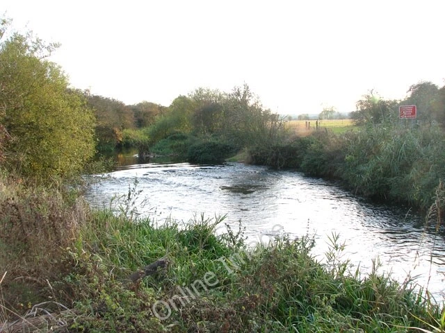Photo 6x4 Weir on a tributary of the River Nene Nassington  c2009