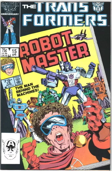 The Transformers Comic Book #15 Marvel Comics 1986 VERY FN/NEAR MINT NEW UNREAD
