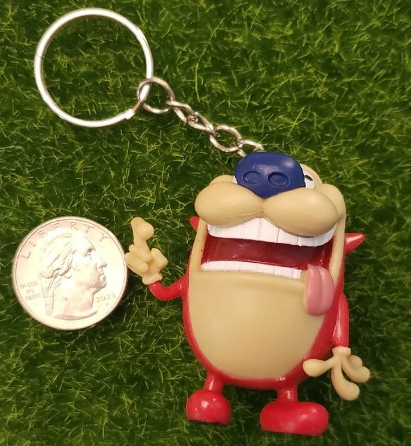 NICKELODEON STIMPY FROM Ren And Stimpy Tv Show Keychain Stainless Steel
