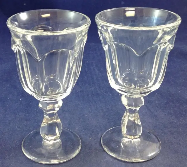 Imperial Glass Vecchio Williamsburg Trasparente Grupppo Di 2 Bicchieri da Vino