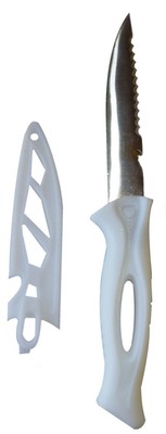 ABU Abu Garcia Coltello SHEATH  KNIFES Pesca 4" acciaio inox SFILETTATORE BLADE 