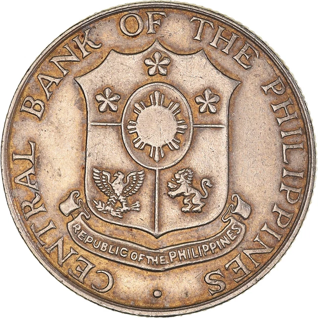 [#1043190] Coin, Philippines, 25 Centavos, 1966, EF, Copper-Nickel-Zinc,