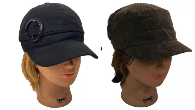 Ladies  Women Cadet Army Military Castro Fashion Hat Cap