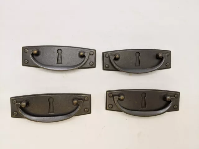 4Pc P-7015-T Dresser Drawer Handle Pull Furniture Hardware Knobs Vintage
