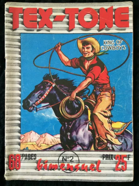 TEX-TONE N°2 - BD petit format de 1957 - western . édit. impéria (col1b)