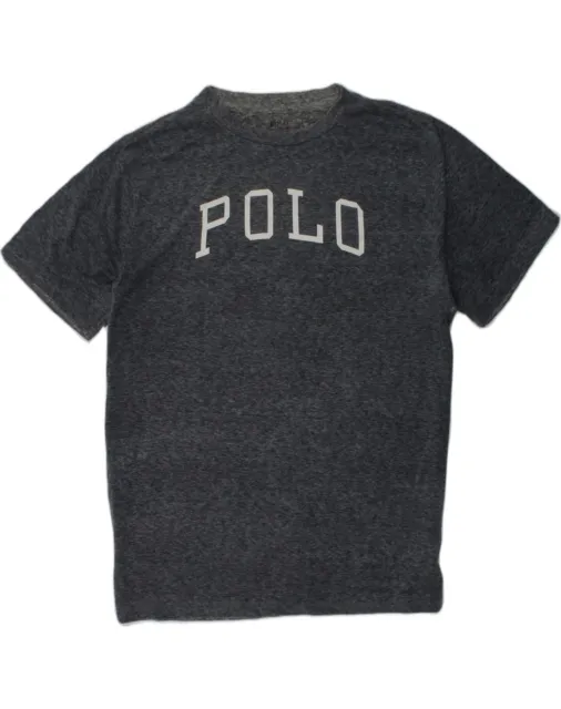 POLO RALPH LAUREN Boys Graphic T-Shirt Top 14-15 Years Large Grey Cotton AL05