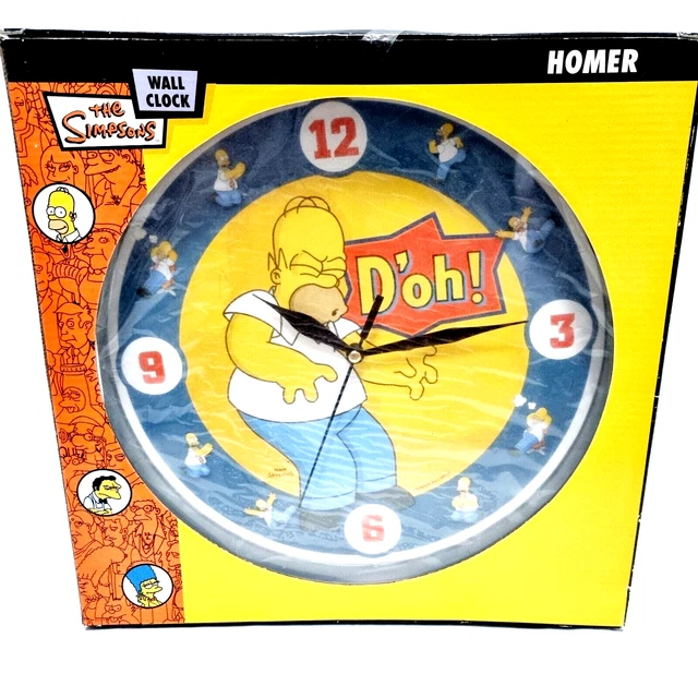 THE SIMPSONS WALL Clock Homer Simpson D'oh 2007 FOX Hot Topic Rare