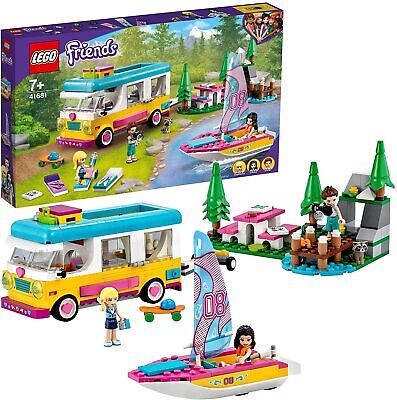 LEGO Friends Le Camping-Car et Le Voilier de la forêt 41681 / Enfant jeu jouet
