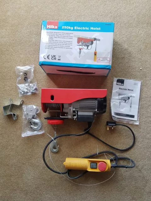 HILKA pro craft 250kg electric hoist used only a few times Excellent condition