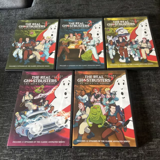 THE REAL GHOSTBUSTERS THE ANIMATED SERIES VOLUMES 1 - 5  5 DVD Set 1 2 3 4 5