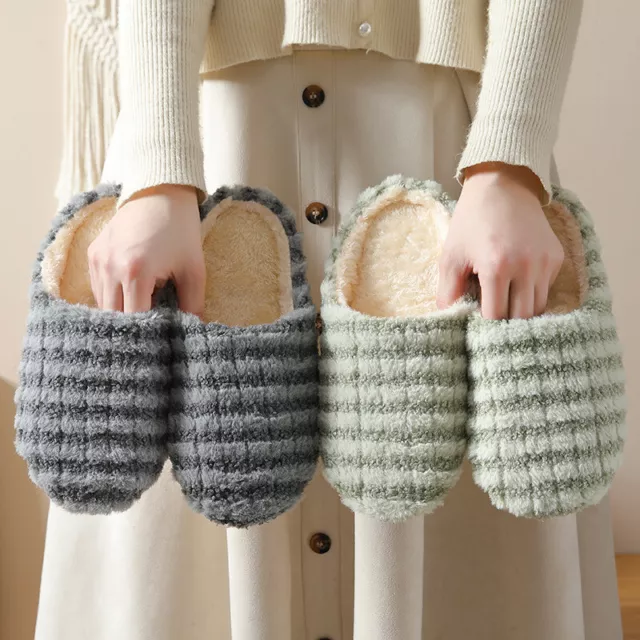 Donna Inverno Antiscivolo Infradito Scarpe Pantofole Calde IN Lana