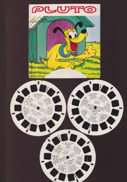 Pluto (Disney) - View Master Scheiben - (Text lesen!)