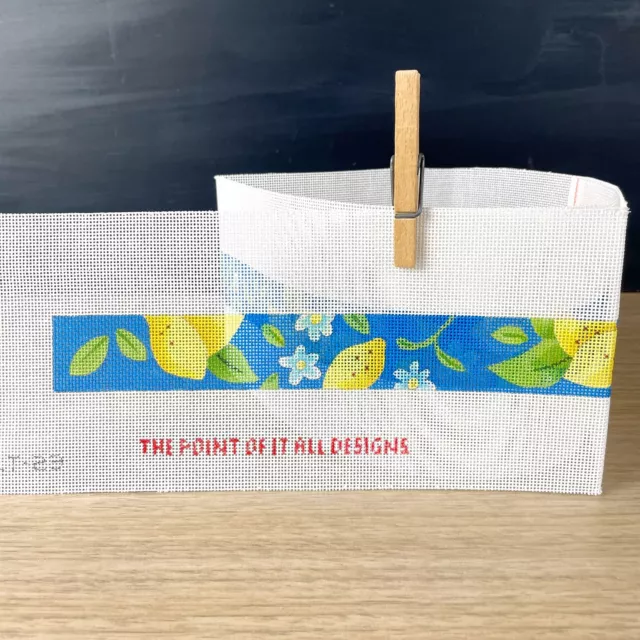 The Point Of It All Designs lemon belt needlepoint canvas #BLT-23