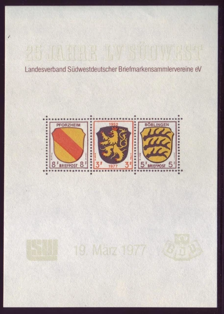 Vignette 1977 25 Jahre Landesverband Südwest