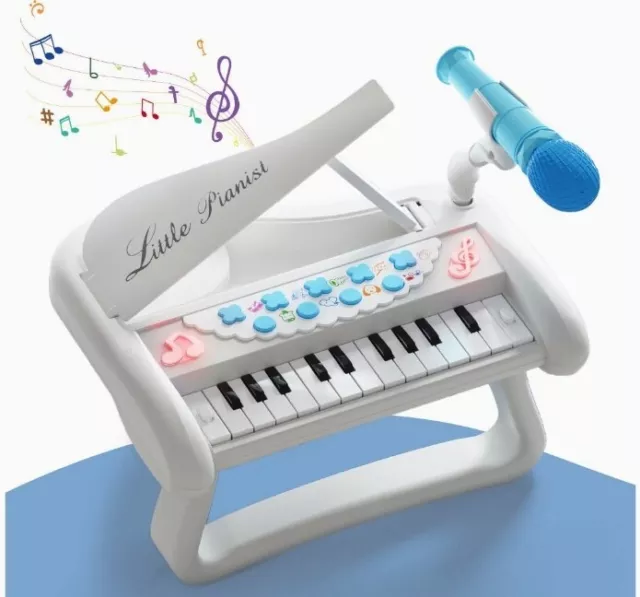 Kids Piano Keyboard Toy with Microphone,Baby Piano for 3 4 5 Years Old...