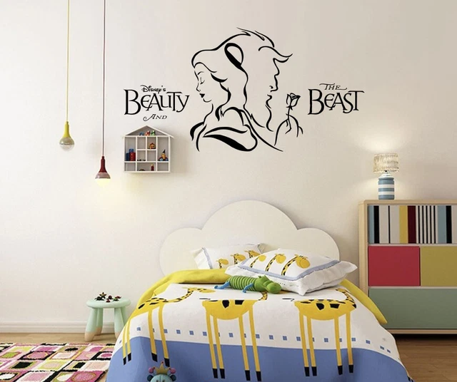 DISNEY BEAUTY & The Beast Mural Vinyl Wall Stickers Decals Bedroom