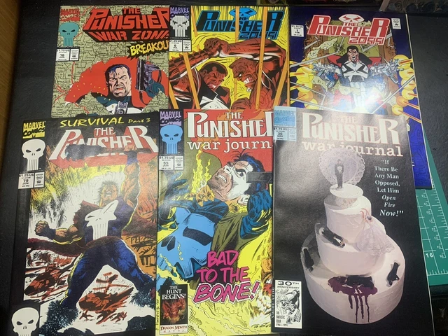 Punisher Mixed Comic Lot (6 Books) 2099 1 6 War Zone 16, War Journal 36 55 79